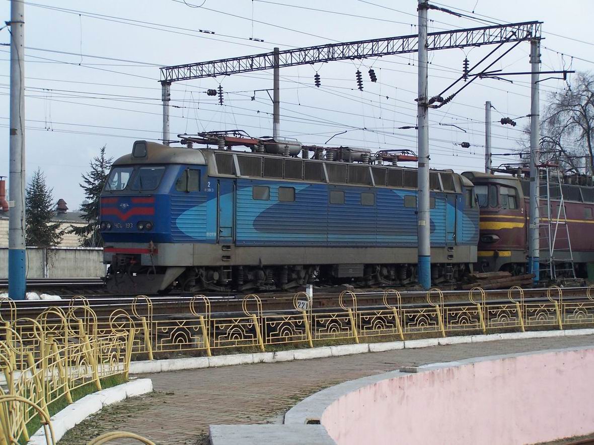 Електровоз ЧС4-193, локомотивне депо Київ-Пасс.