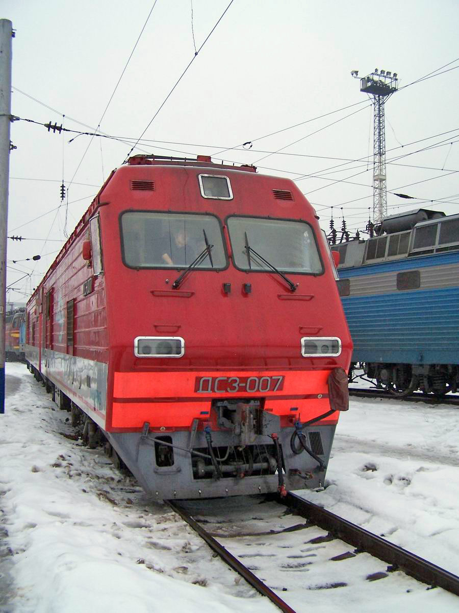 Електровоз ДС3-007, локомотивне депо Київ-Пасс.