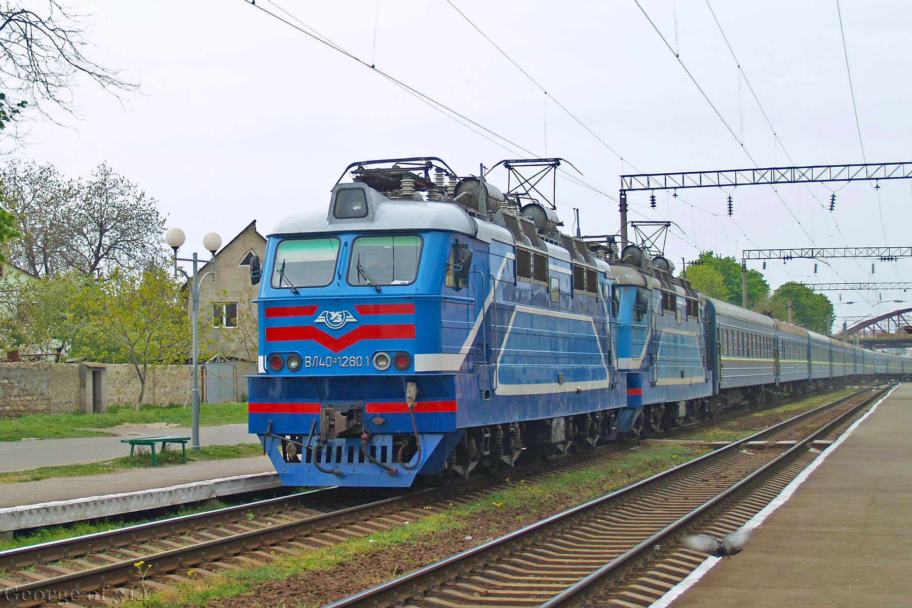 Електровоз ВЛ40У-1260.1, з.п. Одеса-Поїзна, ст. Одеса-Головна