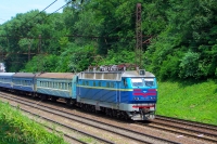 Електровоз ЧС4-055 с додатковим поїздом Київ - Сімферополь, перегін Київ-Пасажирський - Київ-Волинський