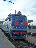 Електровоз ЧС8-081, ст. Київ-Пас.