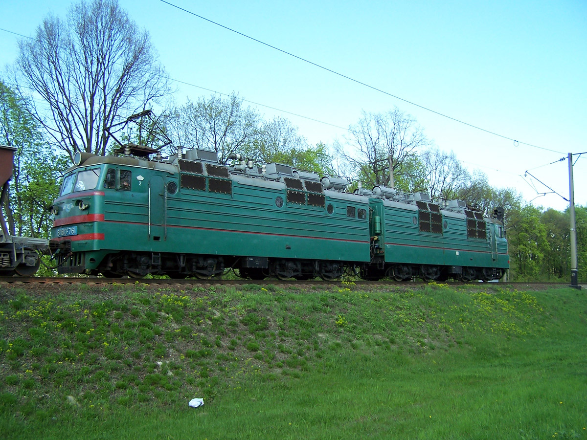 Електровоз ВЛ80Т-761, перегон Вишневе - Київ-Волинський, Київська обл.