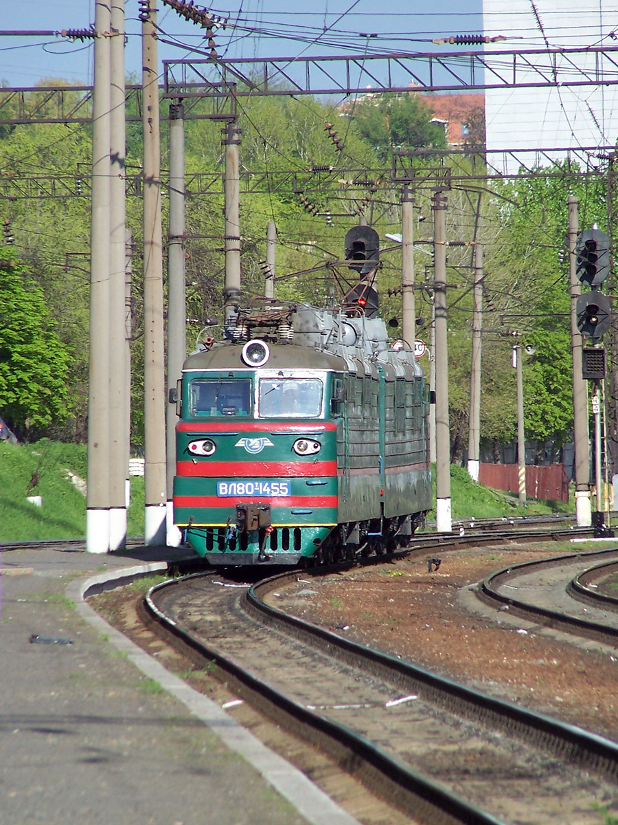 Електровоз ВЛ80Т-1455, ст. Київ-Московський