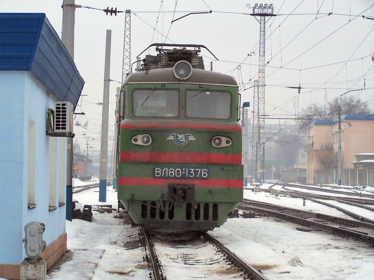 Електровоз ВЛ80Т-1376, локомотивне депо Київ-Пасс.