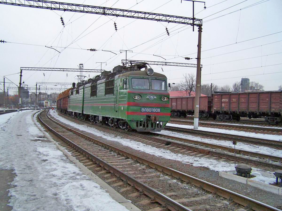 Електровоз ВЛ80Т-1808, ст. Київ-Московський