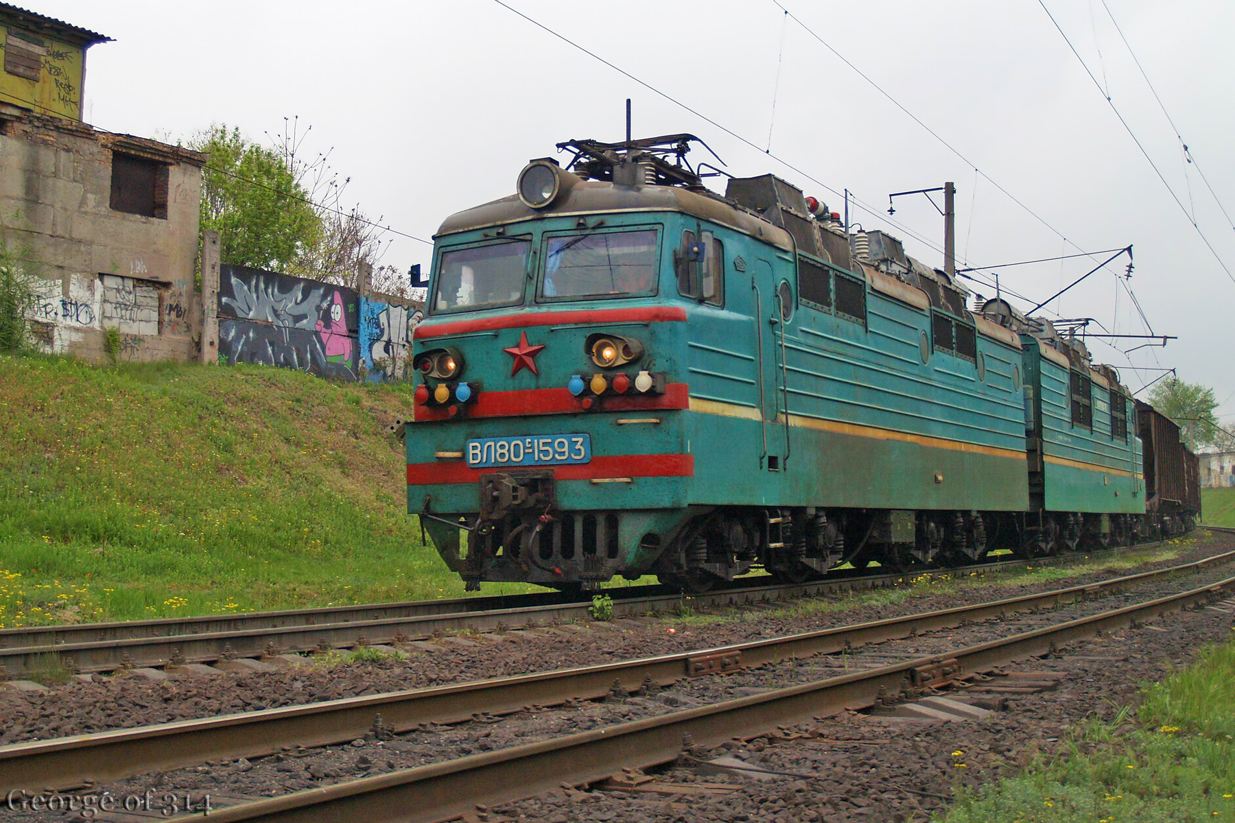 Електровоз ВЛ80С-1593, перегін Одеса-Застава-ІІ - Одеса-Застава-І