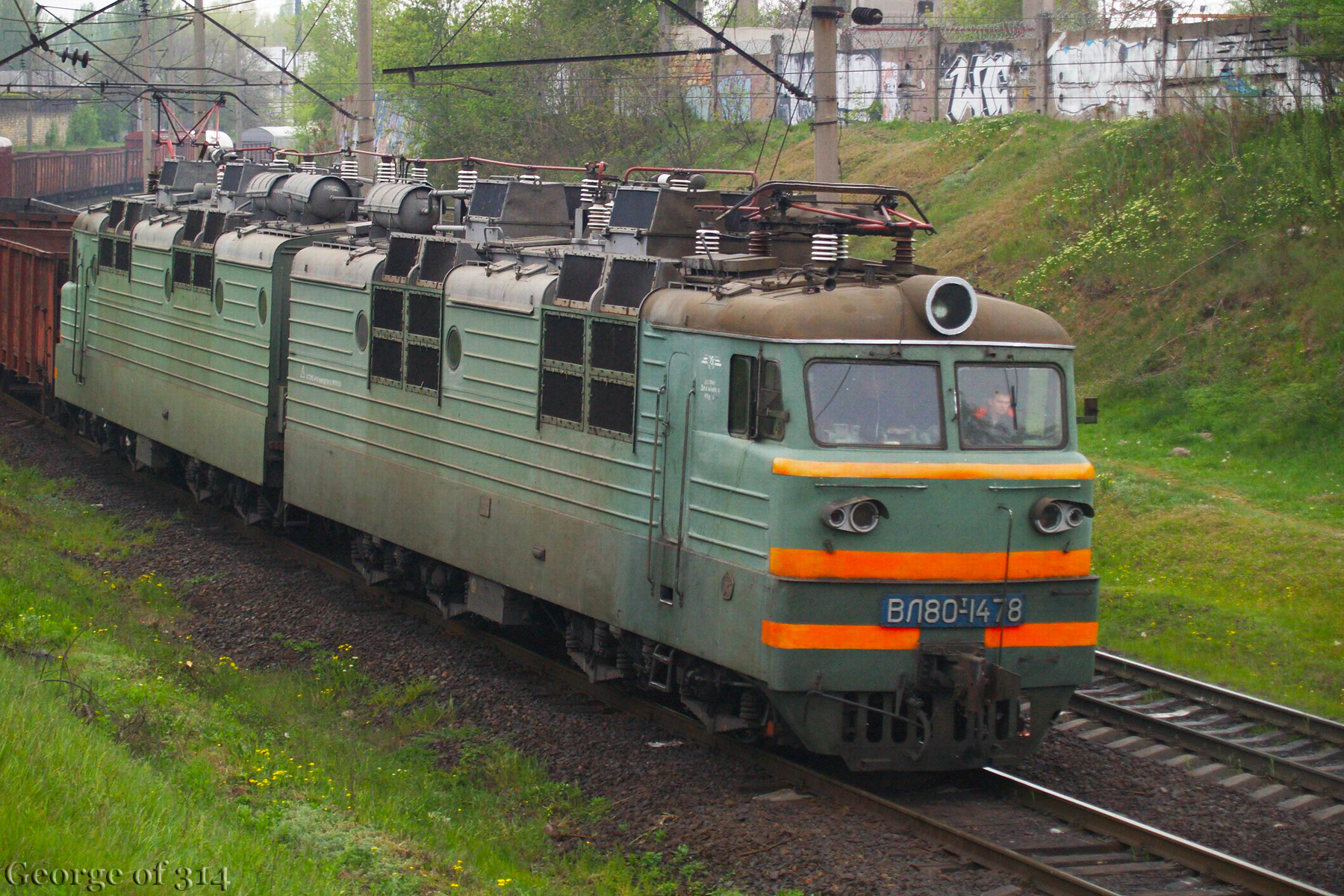 Елевтровоз ВЛ80Т-1478, станція Одеса-Застава-ІІ