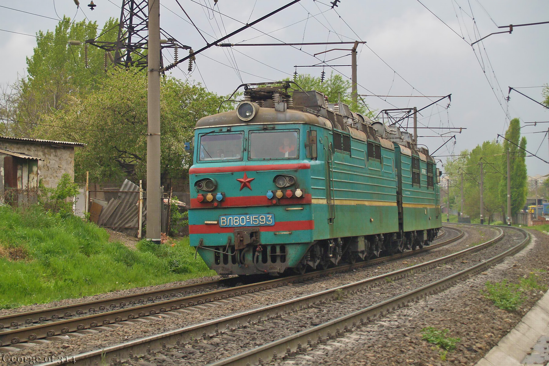 Електровоз ВЛ80С-1593, перегін Одеса-Застава-ІІ - пост 1310 км