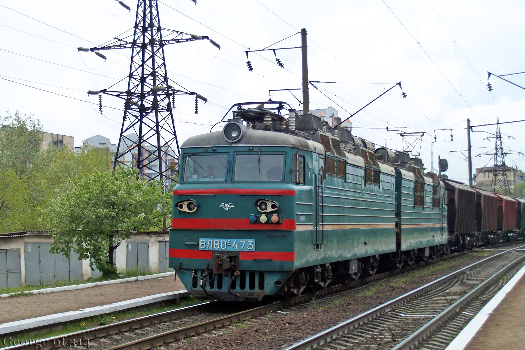 Електровоз ВЛ80С-473, з.п. Слобідська (пост 1310 км)