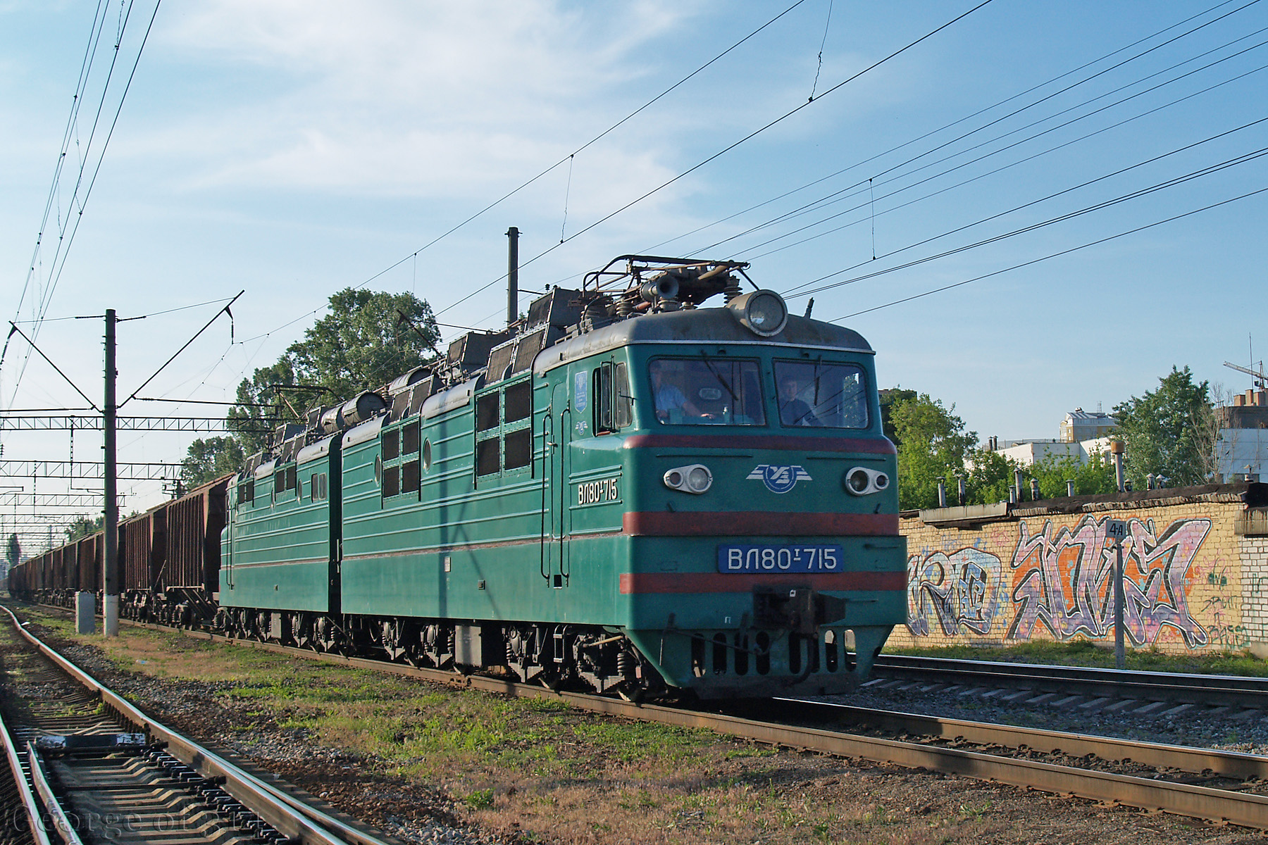 Електровоз ВЛ80Т-715, станція Київ-Товарний