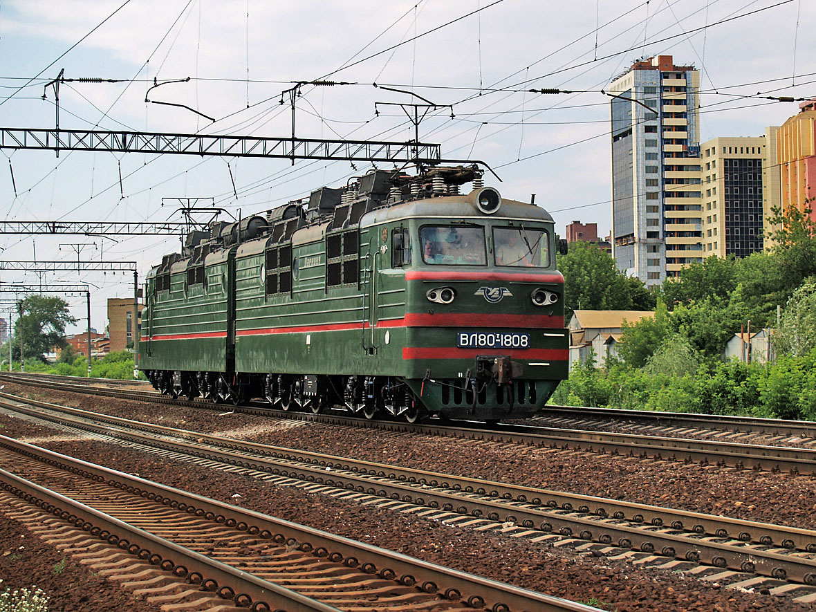Електровоз ВЛ80Т-1808, перегон Київ-Товарний - Київ-Московский