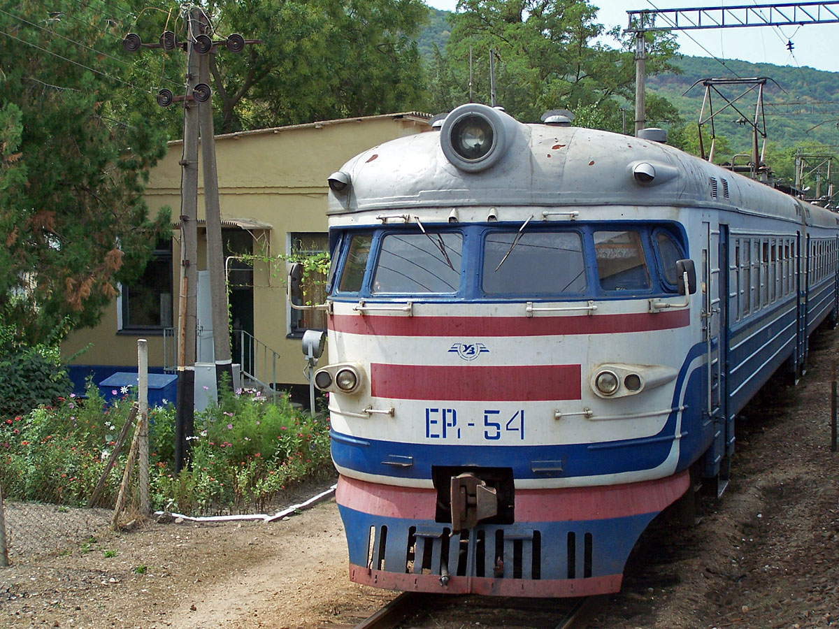 Електропоїзд ЕР1-54, ст. Верхньосадова, АР Крим