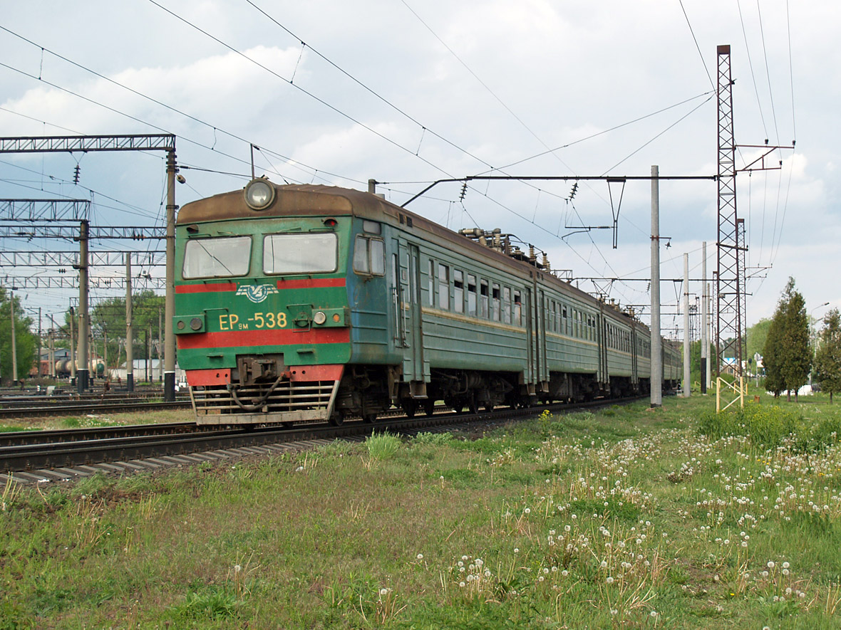 Електропоїзд ЕР9М-538, перегон Вишневе - Київ-Волинський