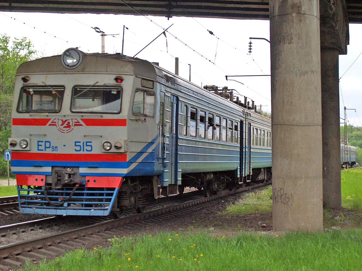 Електропоїзд ЕР9М-515, перегон Київ-Волинський - Вишневе