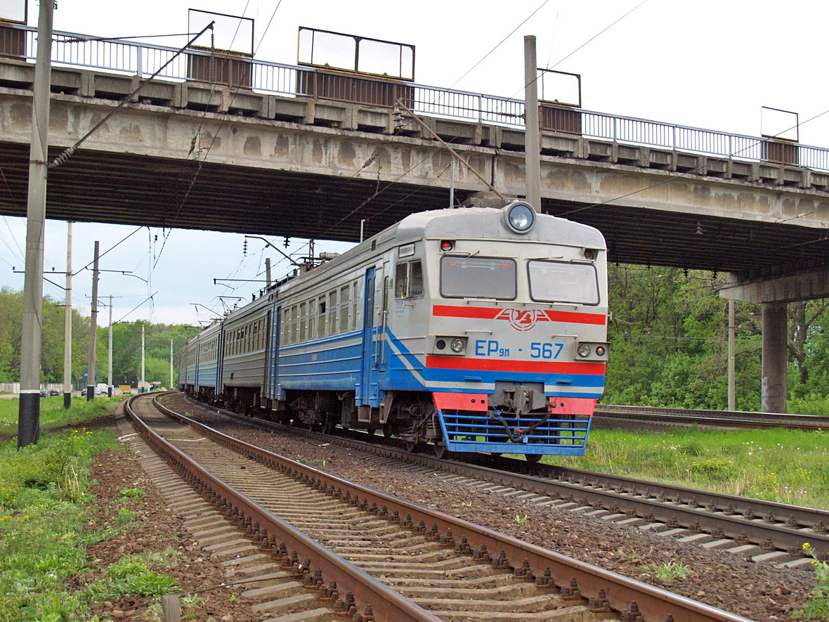 Електропоїзд ЕР9М-567, перегон Київ-Волинський - Вишневе