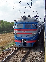 Електропоїзд ЕР1-227, перегон Урожайна - Відрадна, АР Крим