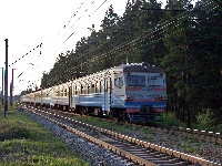 Електропоїзд ЕР9М-539, перегон Святошин - Біличі, Київська обл.
