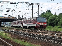 Електропоїзд ЕПЛ9Т-007, східна горловина ст. Київ-Московский