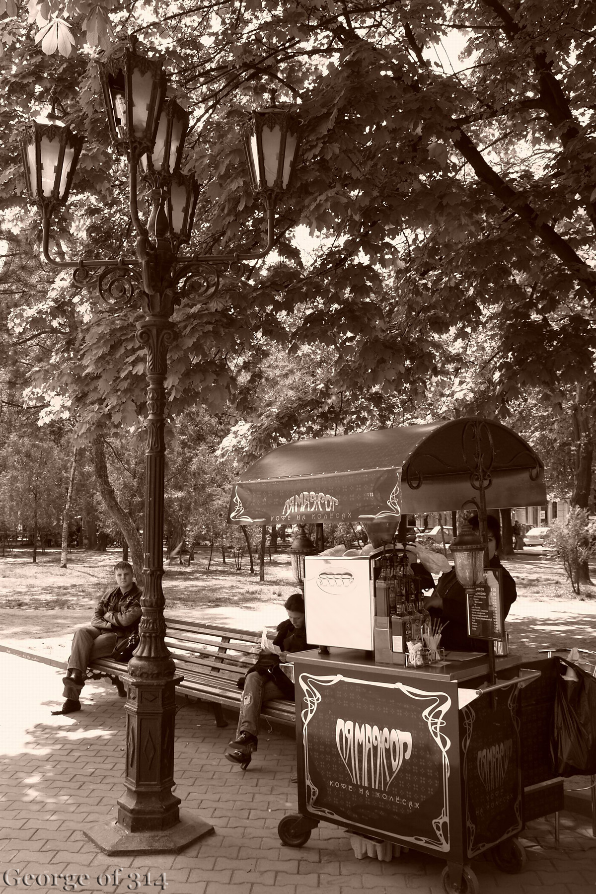 Пересувана кав'ярня у сквері на Соборній площі, Одеса