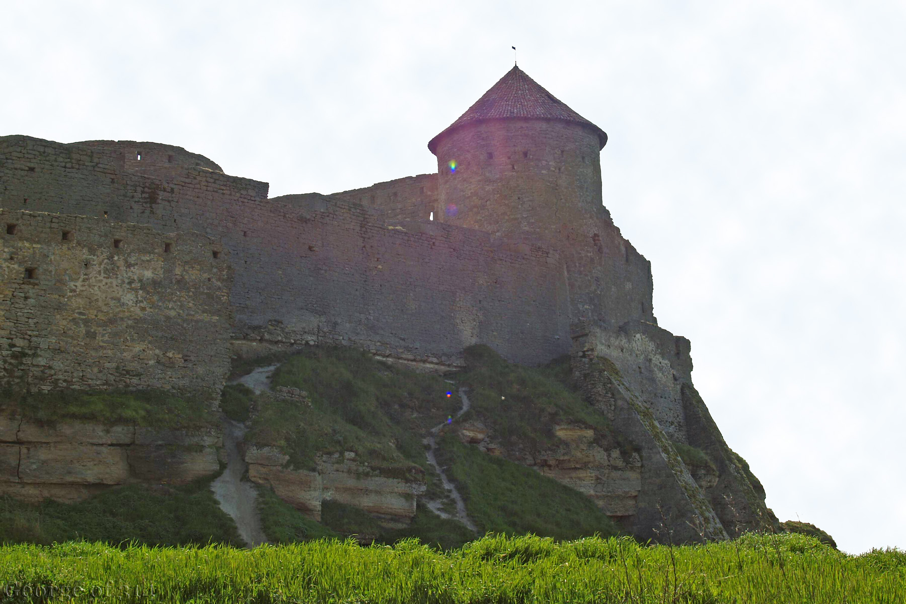 Аккерманська фортеця, вигляд проти сонця від лиману, м. Білгород-Дністровський