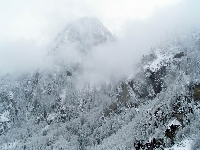 Альпи в снігу, околиці м. Капрун, Австрія