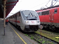 Поїзд InterCity німецьких залізниць, центральний вокзал Зальцбурга, Австрія