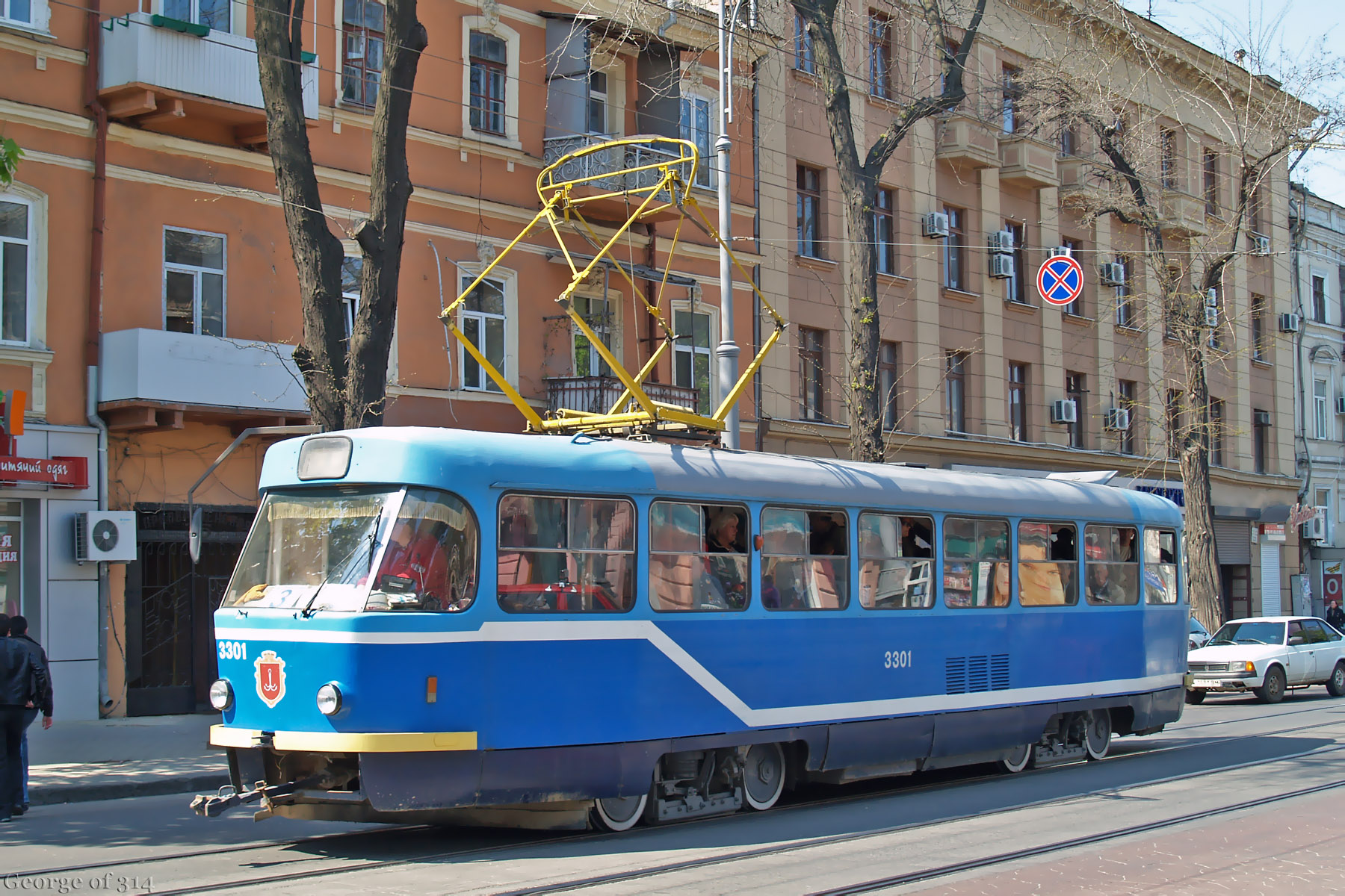 Трамвай Tatra T3SU №3301, маршрут №3, Преображенська вулиця, Одеса