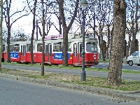 Трамвай типу Е1 з причіпним вагоном типу С, Бургрінг, Відень